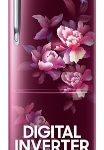 Samsung 183 L, 5 Star, Digital Inverter, Direct-Cool Single Door Refrigerator (RR20D2825HN/NL, Himalaya Poppy Red, Base Stand Drawer)