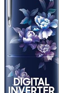 Samsung 183 L, 5 Star, Digital Inverter, Direct-Cool Single Door Refrigerator (RR20D2825HV/NL, Himalaya Poppy Blue, Base Stand Drawer)